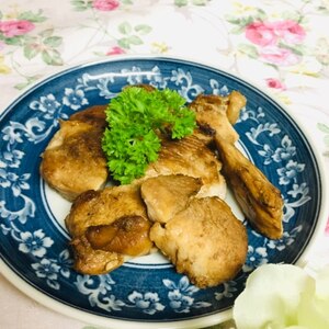 鶏もも肉の揚げ焼き❤香味だれ